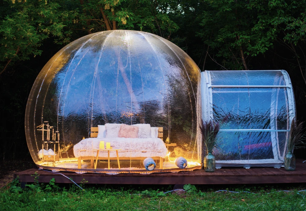 how to use a bubble tent